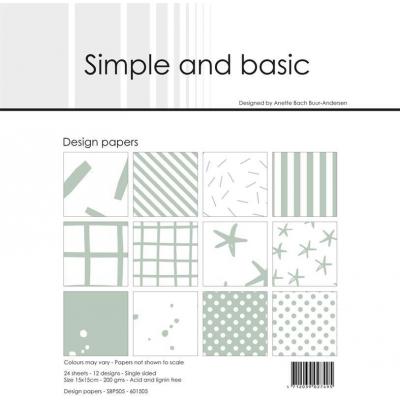 Simple and Basic Paper Pad Designpapier - Basic Sage